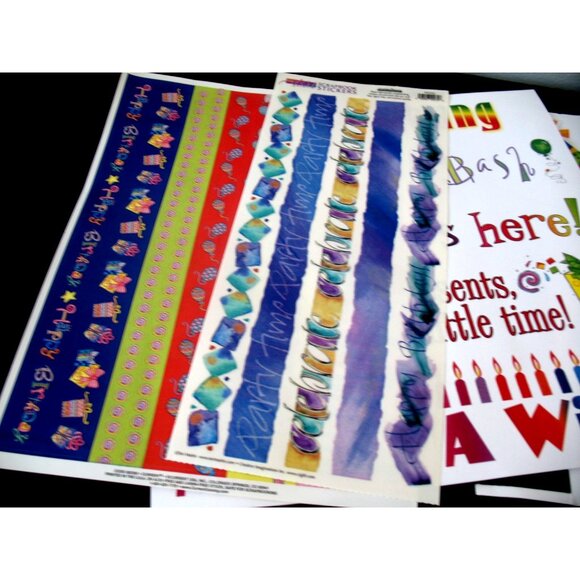 Creative Memories and more CELEBRATE Stickers (Party, Birthday,) Gr Lengths - Picture 2 of 15